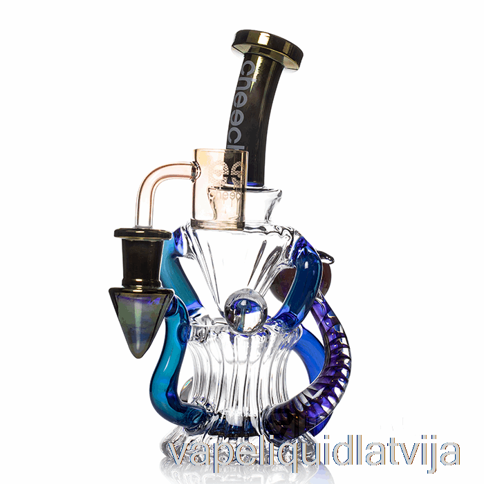 Cheech Glass Huncho Dab Rig Blue Vape šķidrums